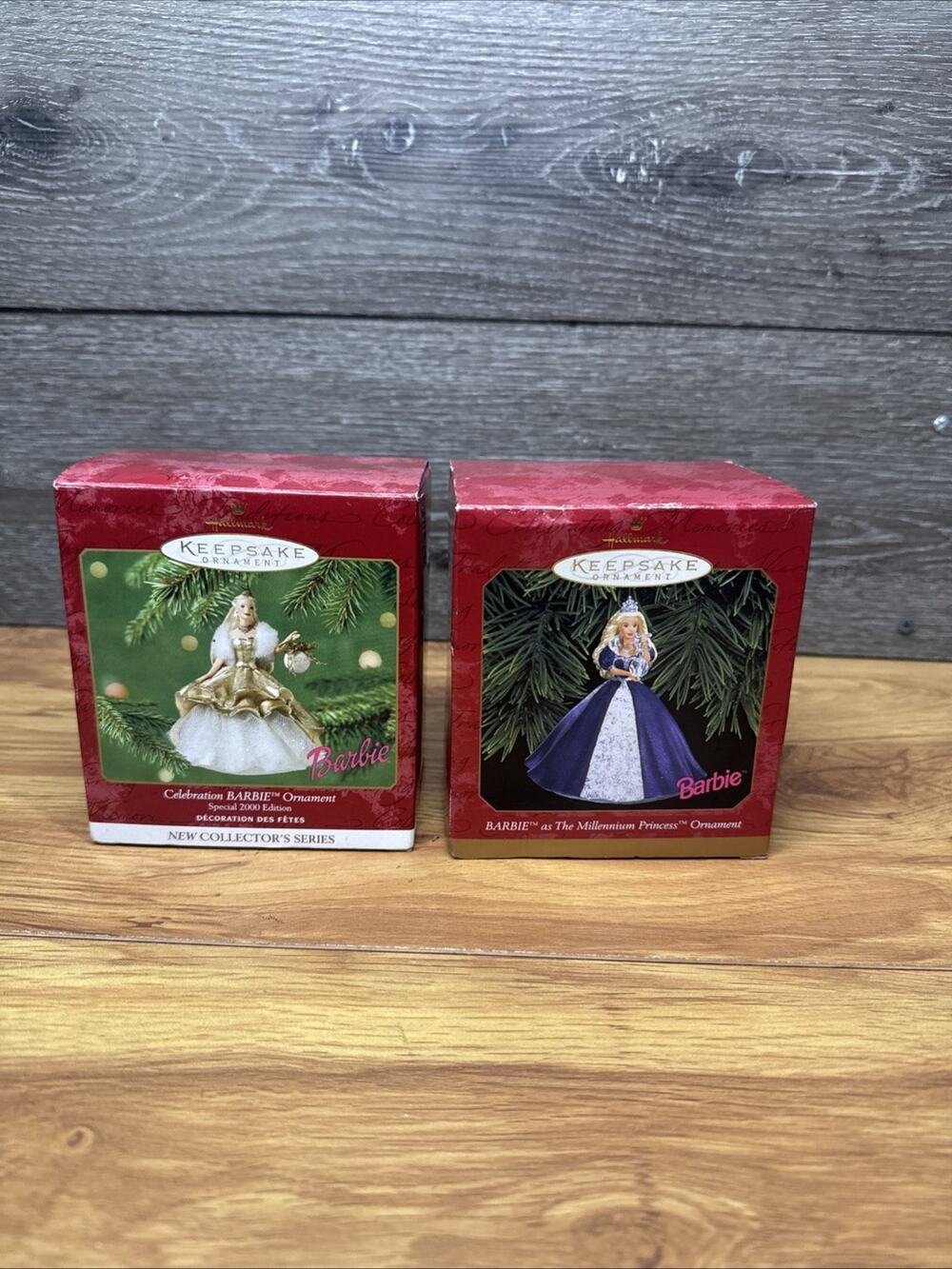 Collectible Hallmark Barbie Ornaments In box ~ Set Of 2